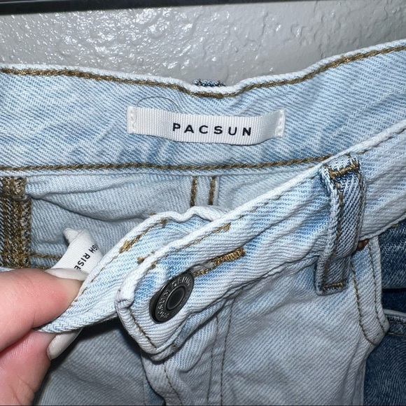 PacSun Two-Toned High Rise Straight Jeans - Picture 5 of 10